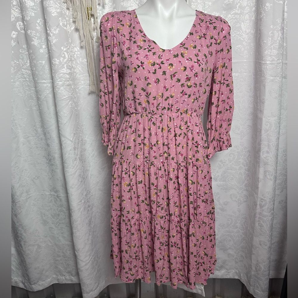 ⭐️Reborn‎ J Pink Floral Print Dress